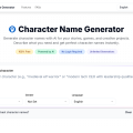 Character Name Generator
