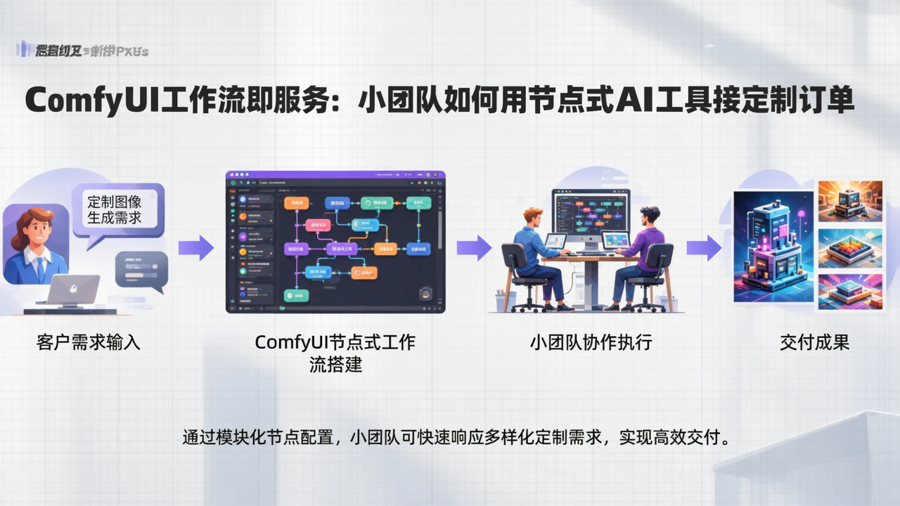 ComfyUI工作流即服务：小团队如何用节点式AI工具接定制订单