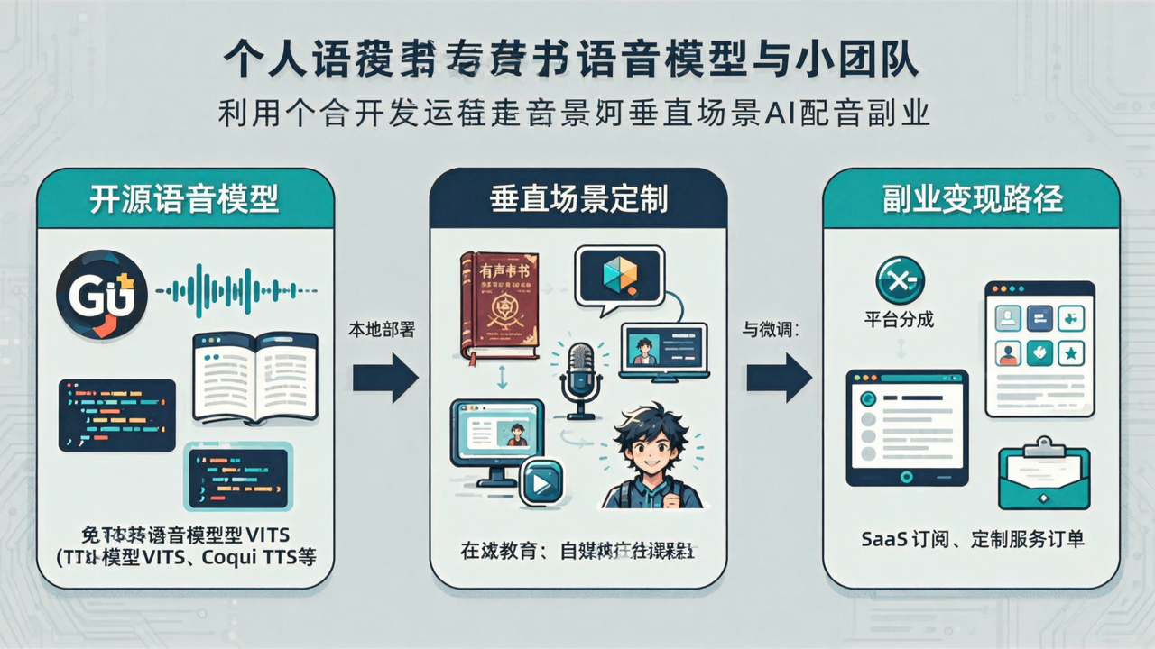 个人开发者与小团队如何用开源语音模型打造垂直场景AI配音副业