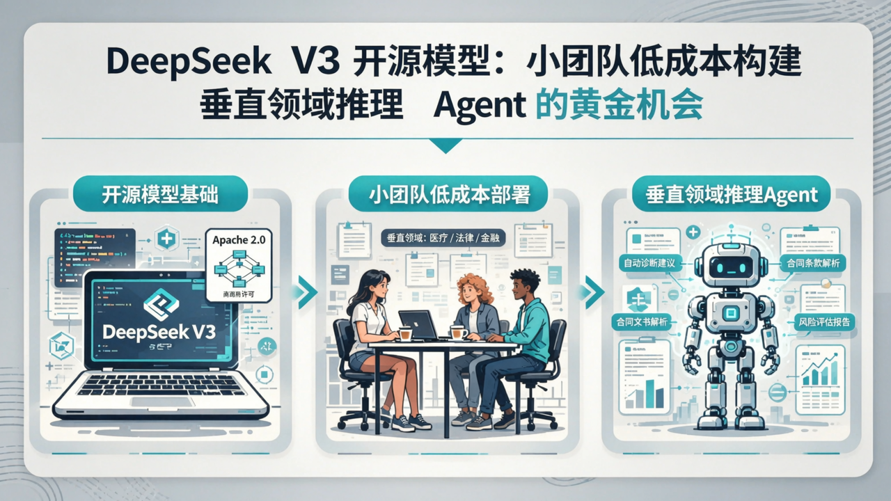 DeepSeek V3 开源模型：小团队低成本构建垂直领域推理 Agent 的黄金机会