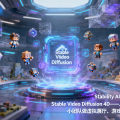 Stability AI 开源视频生成模型 Stable Video Diffusion 4D——从静态图到 4D 场景，小团队做虚拟展厅、游戏素材的冷启动利器