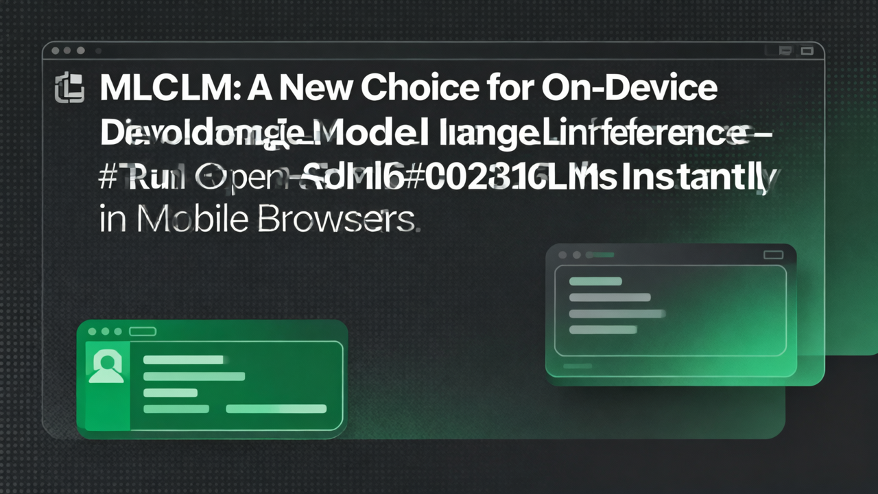 MLC LLM：大模型边缘推理新选择，手机浏览器秒跑开源LLM