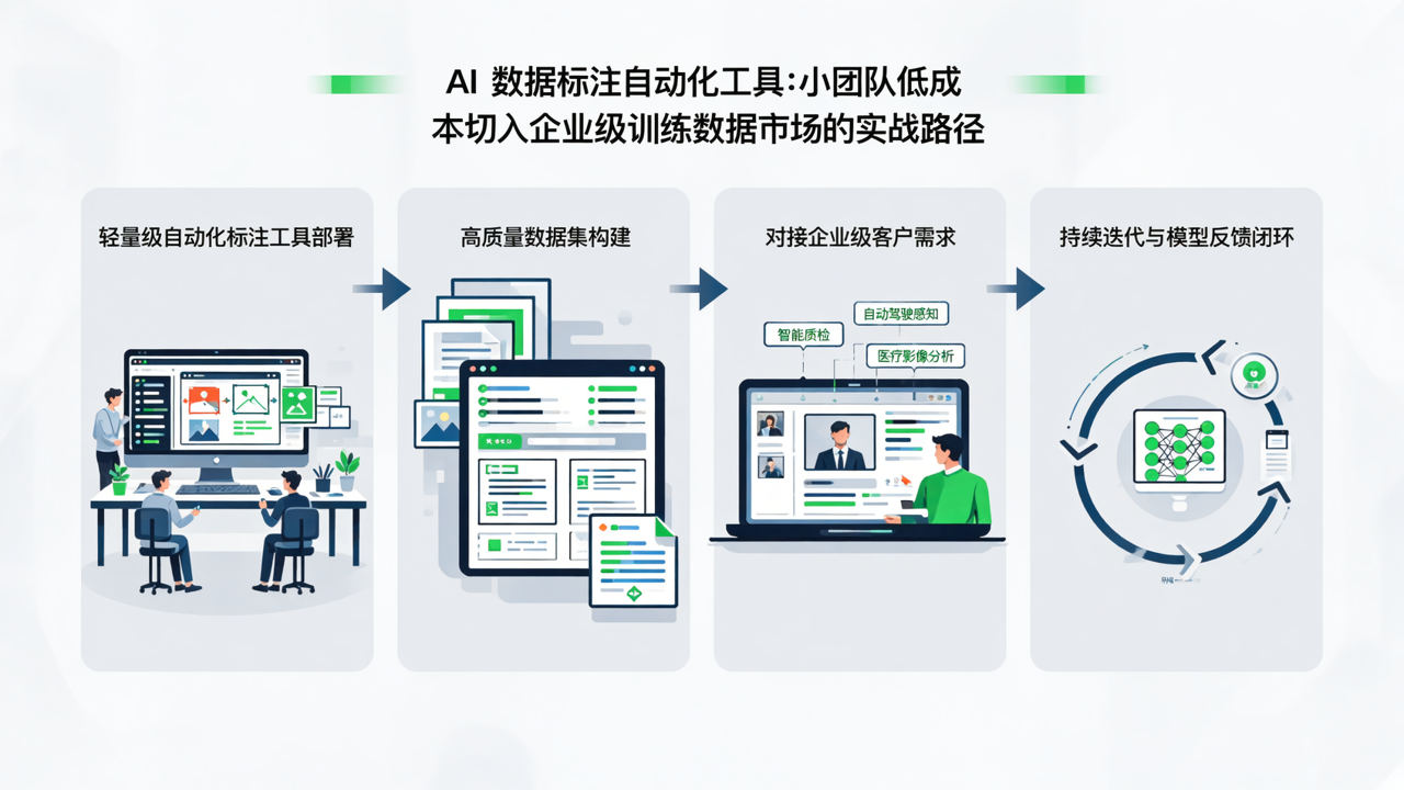 AI 数据标注自动化工具：小团队低成本切入企业级训练数据市场的实战路径