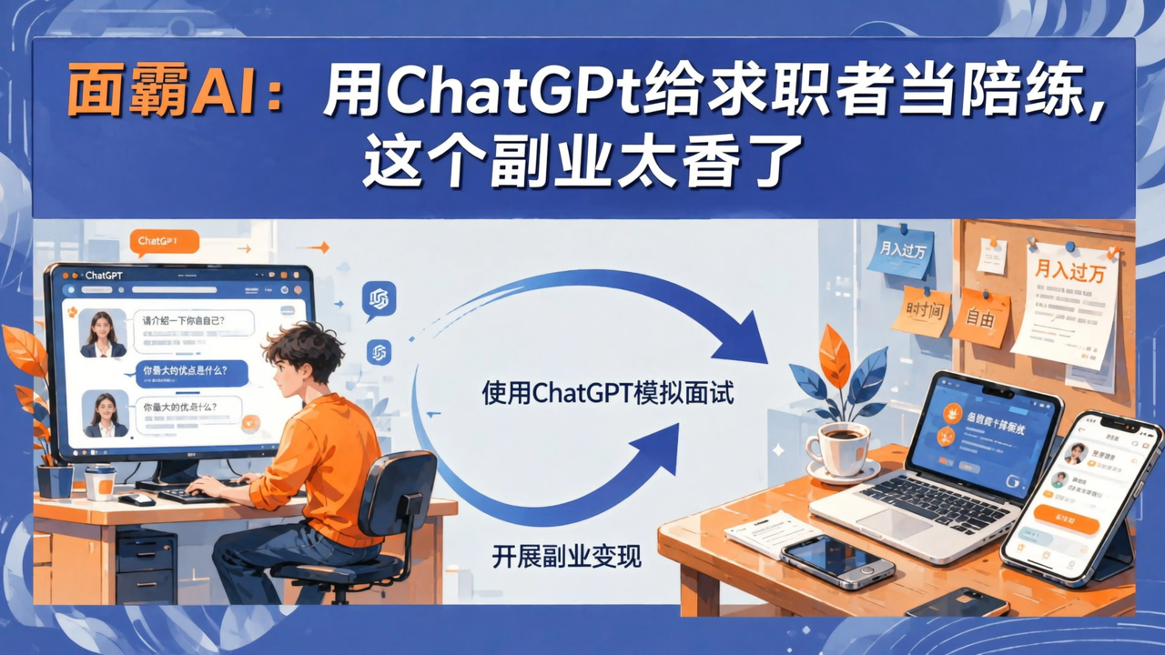 面霸AI:用ChatGPT给求职者当陪练,这个副业太香了