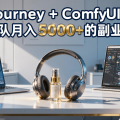 用AI生成电商产品图：Midjourney+ComfyUI组合，小团队月入5000+的副业玩法
