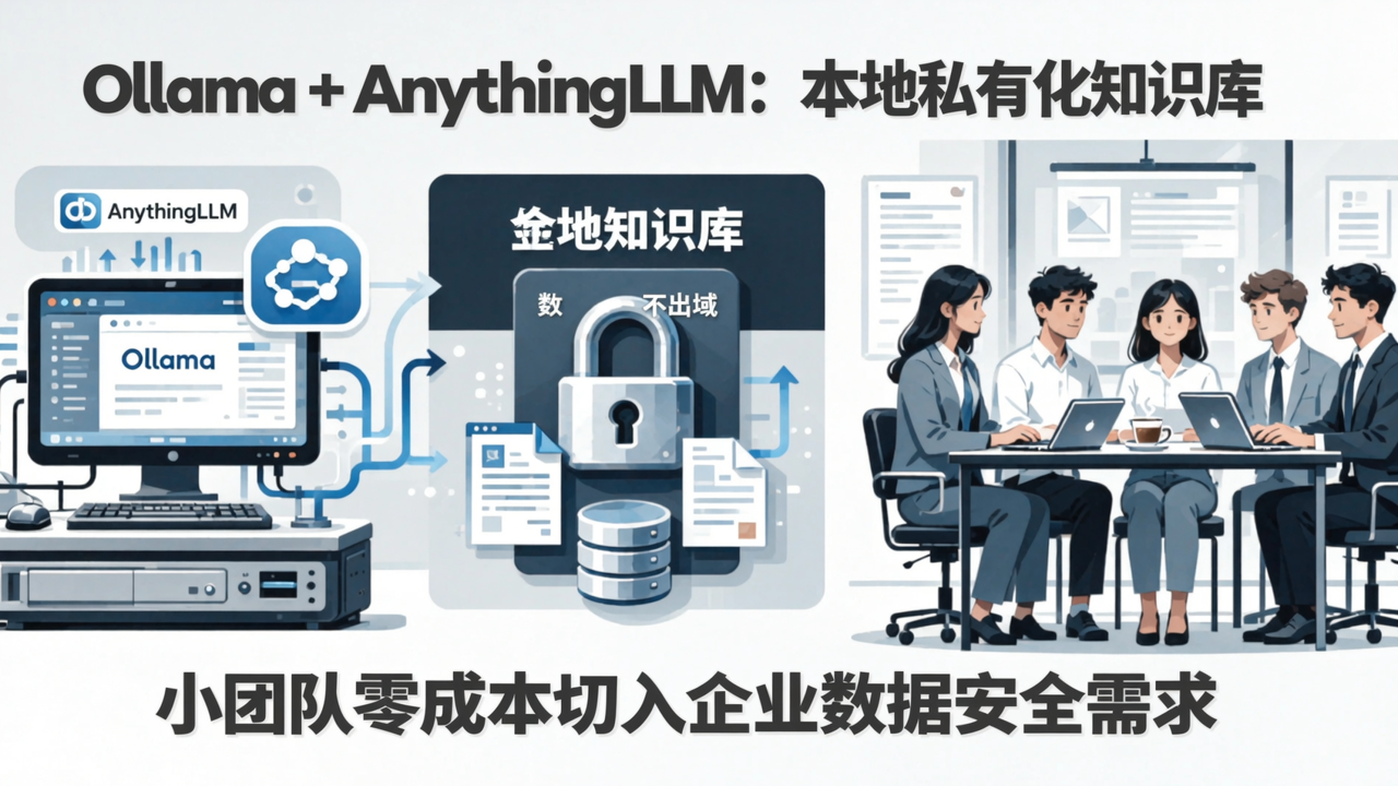 Ollama+AnythingLLM：本地私有化知识库，小团队零成本切入企业数据安全需求