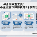 AI合同审查工具：中小企业省下律师费的5个实战玩法