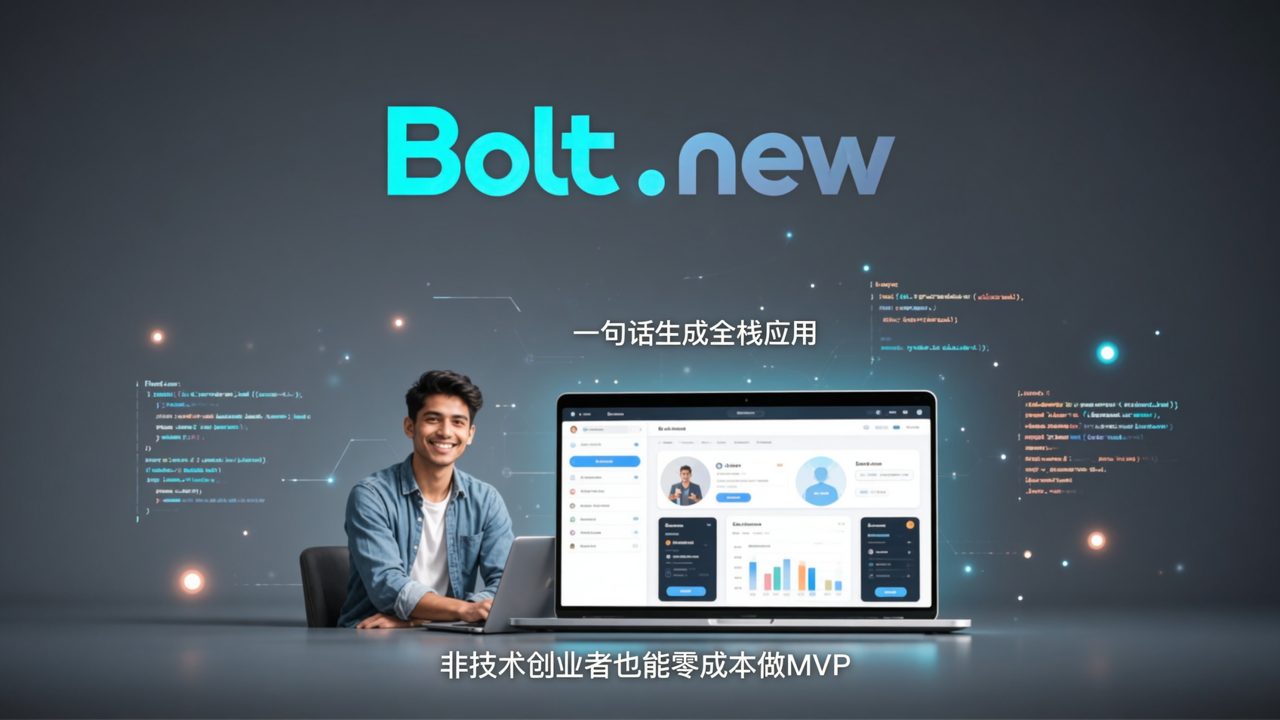 Bolt.new：一句话生成全栈应用，非技术创业者也能零成本做MVP