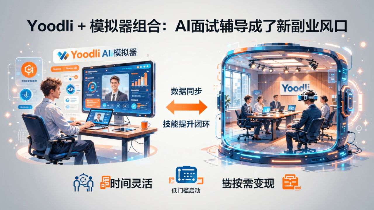 Yoodli + 模拟器组合：AI面试辅导成了新副业风口