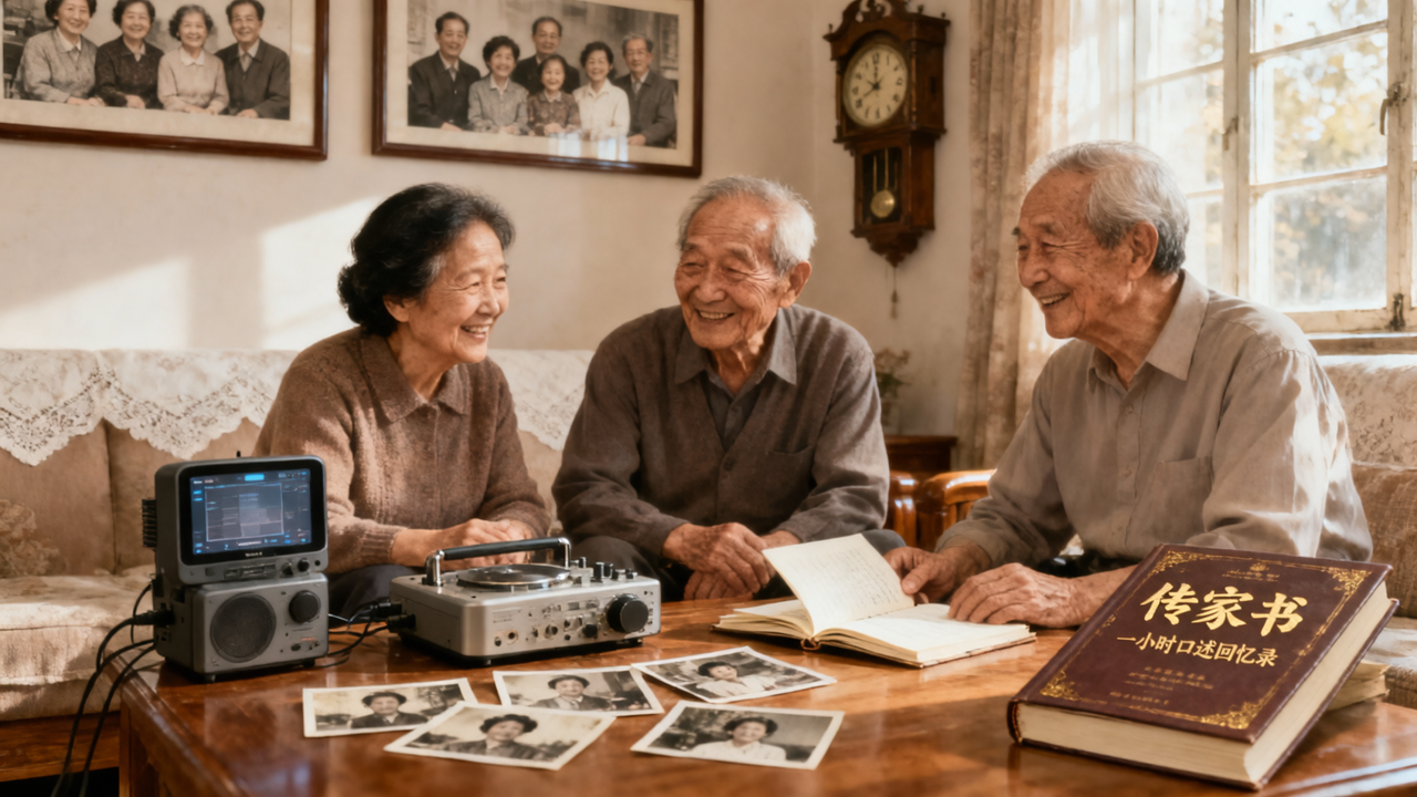 ChatGPT口述回忆录:陪父母录一小时往事,变成一本人人想转发的传家书