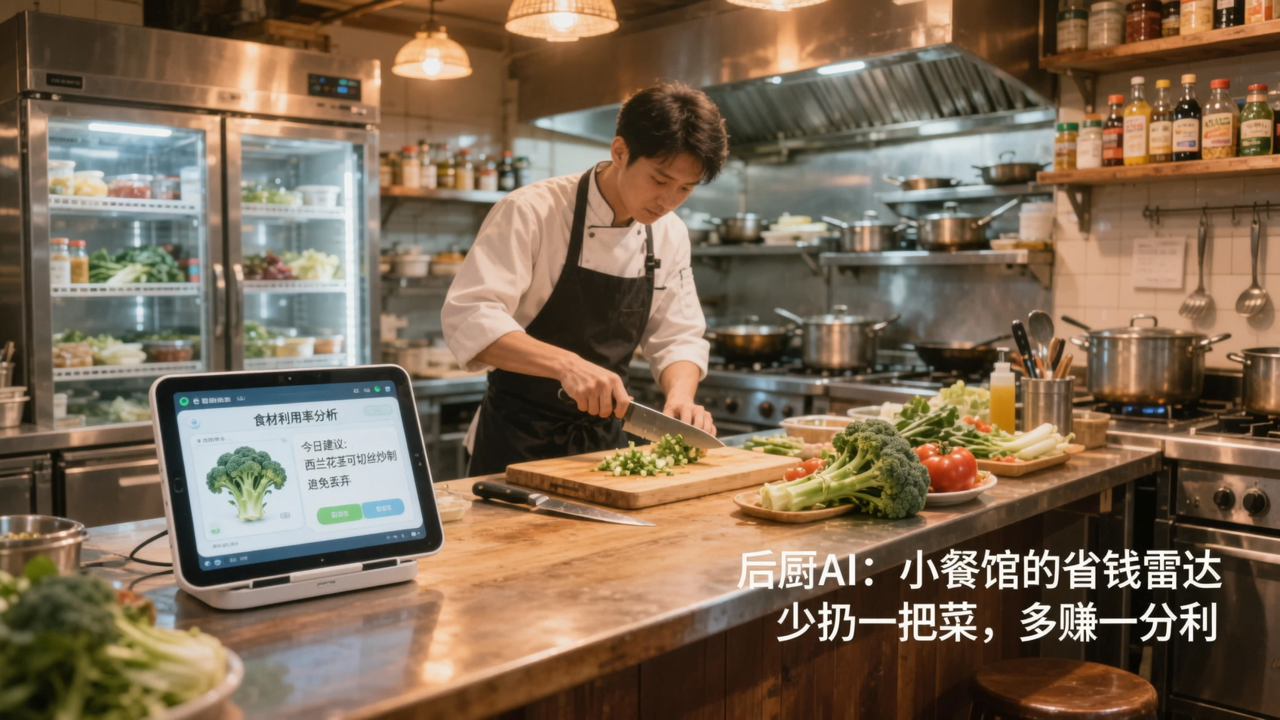 后厨AI：小餐馆的省钱雷达，少扔一把菜，多赚一分利