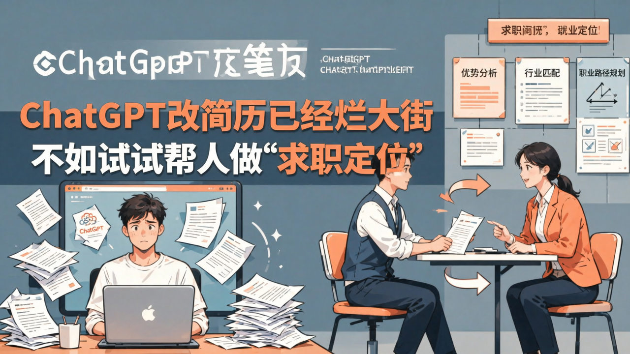 ChatGPT改简历已经烂大街，不如试试帮人做“求职定位”