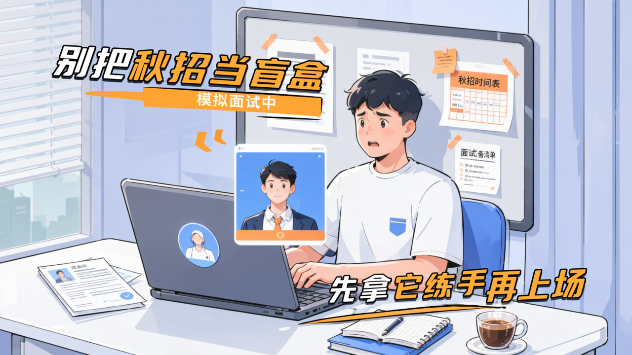 AI模拟面试陪练：别把秋招当盲盒，先拿它练手再上场