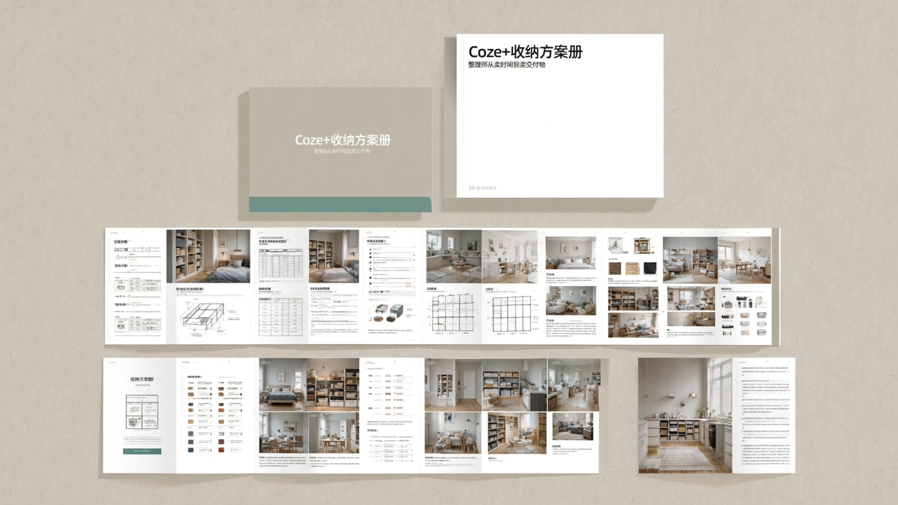Coze+收纳方案册：整理师从卖时间到卖交付物