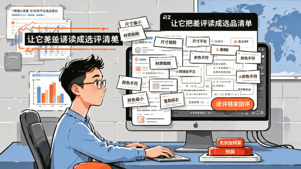 Claude：跨境小卖家先别加预算，让它把差评读成选品清单