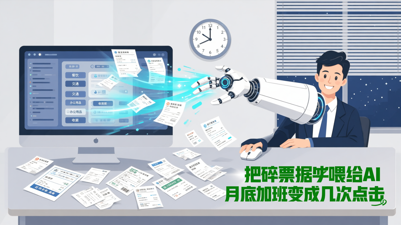 代账票据整理助手:把碎票据喂给AI,月底加班变成几次点击