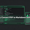 Docling：把 PDF 转成 Markdown，RAG 前先跑一遍