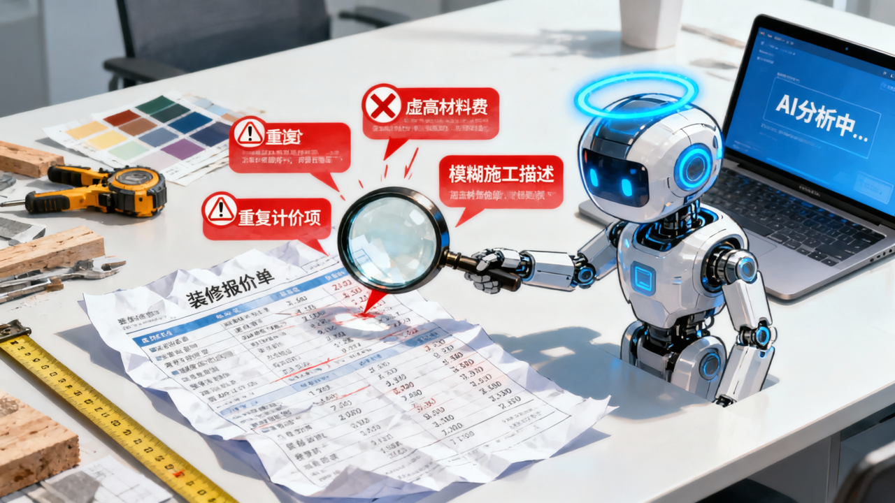 装修报价单体检：把报价单丢给 AI，先让它揪出哪些钱可能白花